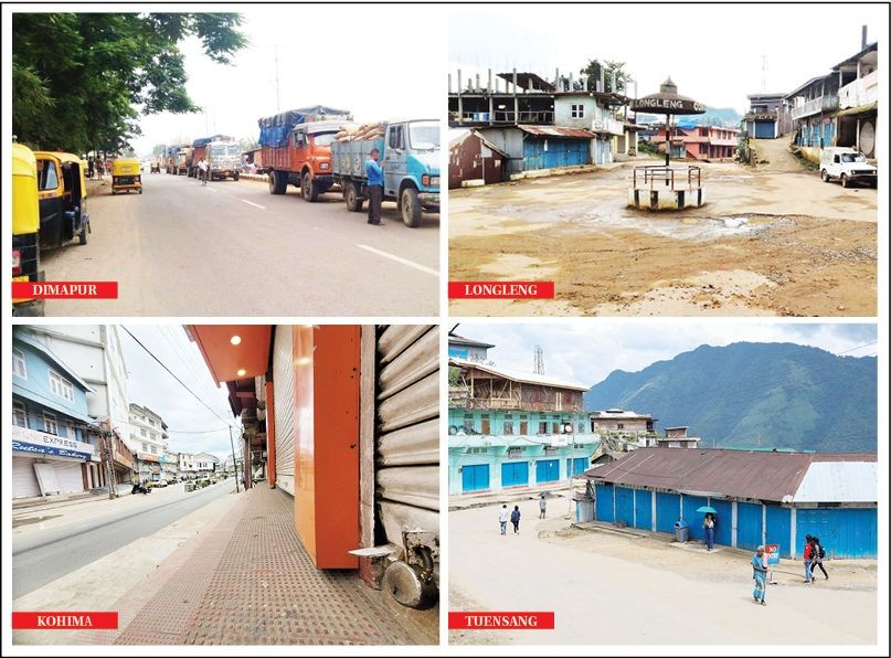 Business establishments across Nagaland downed their shutters for 12 hours on September 16 to protest against multiple taxation by Naga political groups and State Government agencies.